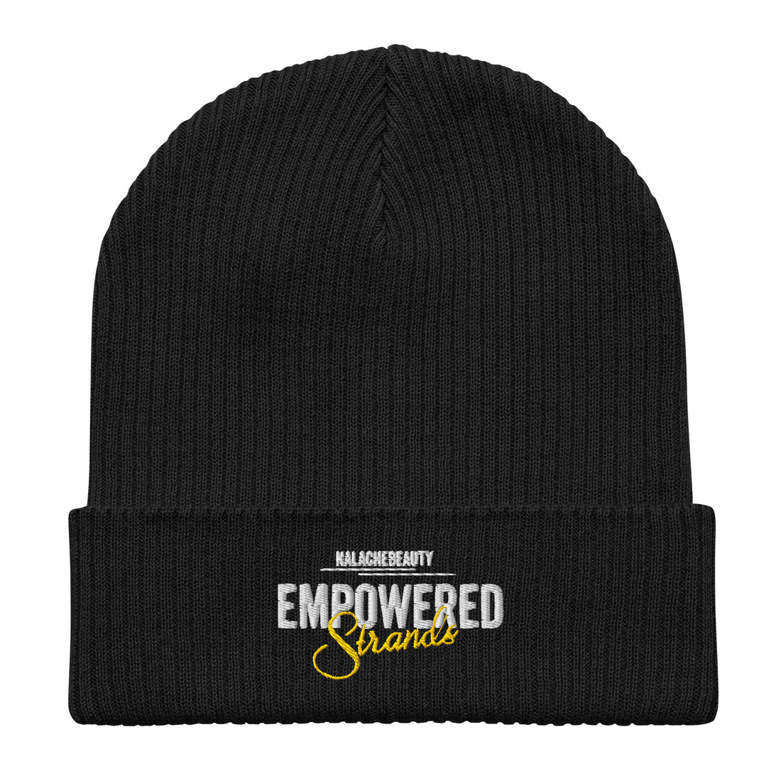 Nalache Beauty Signature Organic ribbed beanie