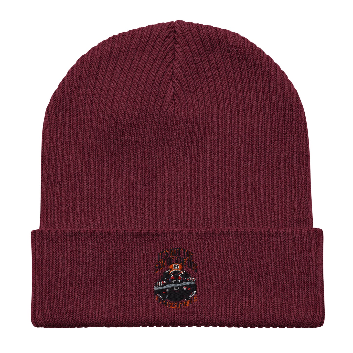Size of the Dog Organic ribbed beanie
