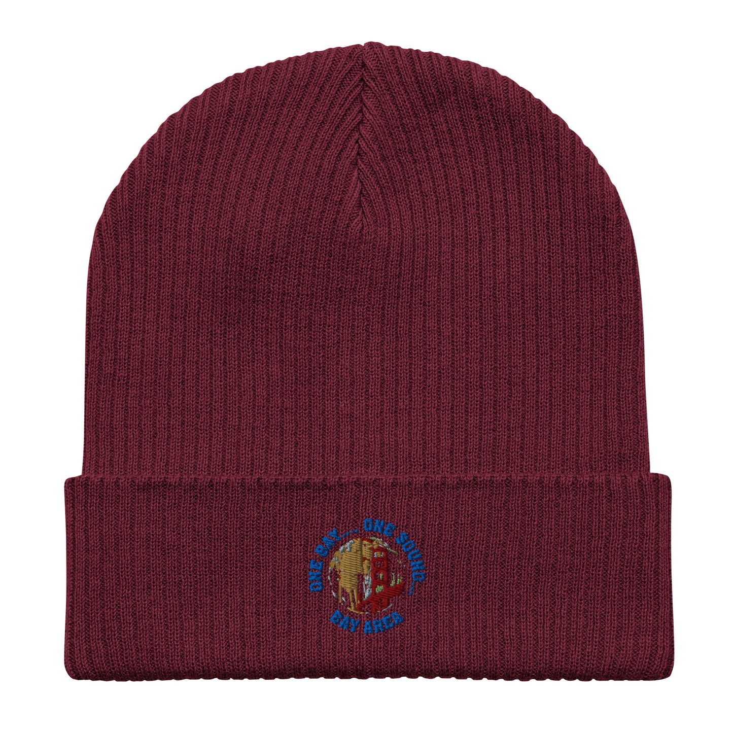 One Bay One Sound Organic ribbed beanie