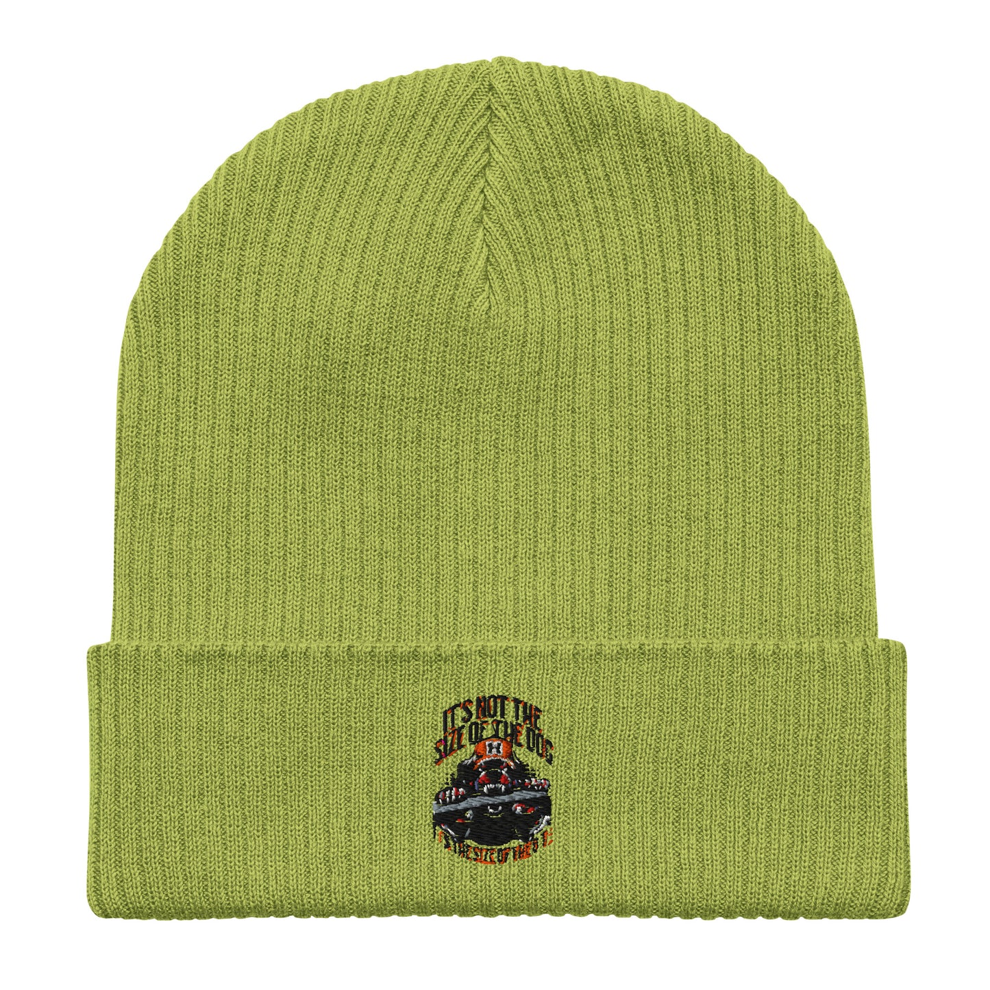 Size of the Dog Organic ribbed beanie