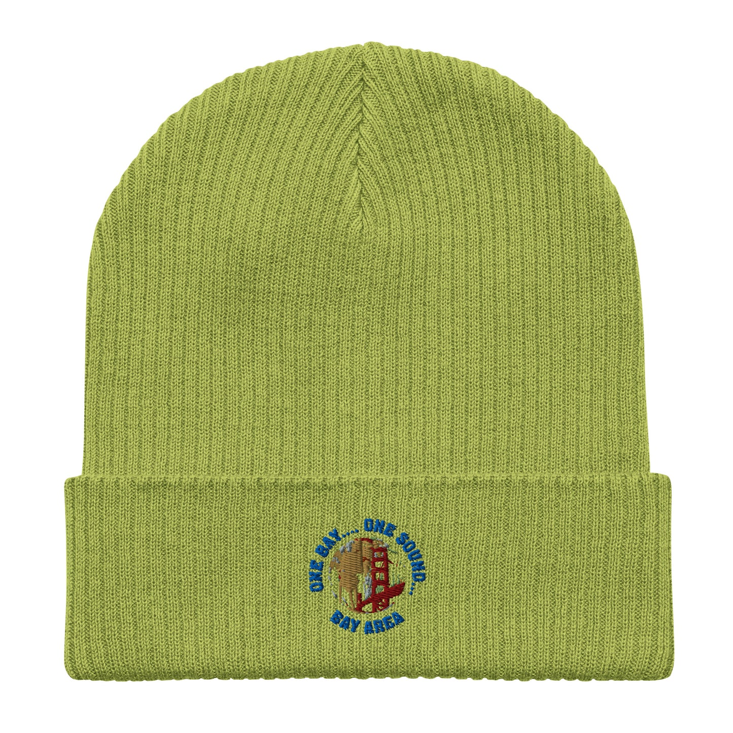 One Bay One Sound Organic ribbed beanie