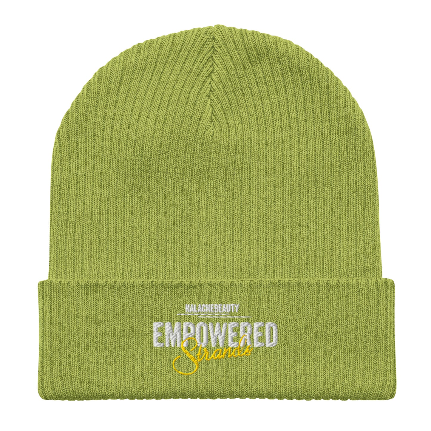 Nalache Beauty Signature Organic ribbed beanie
