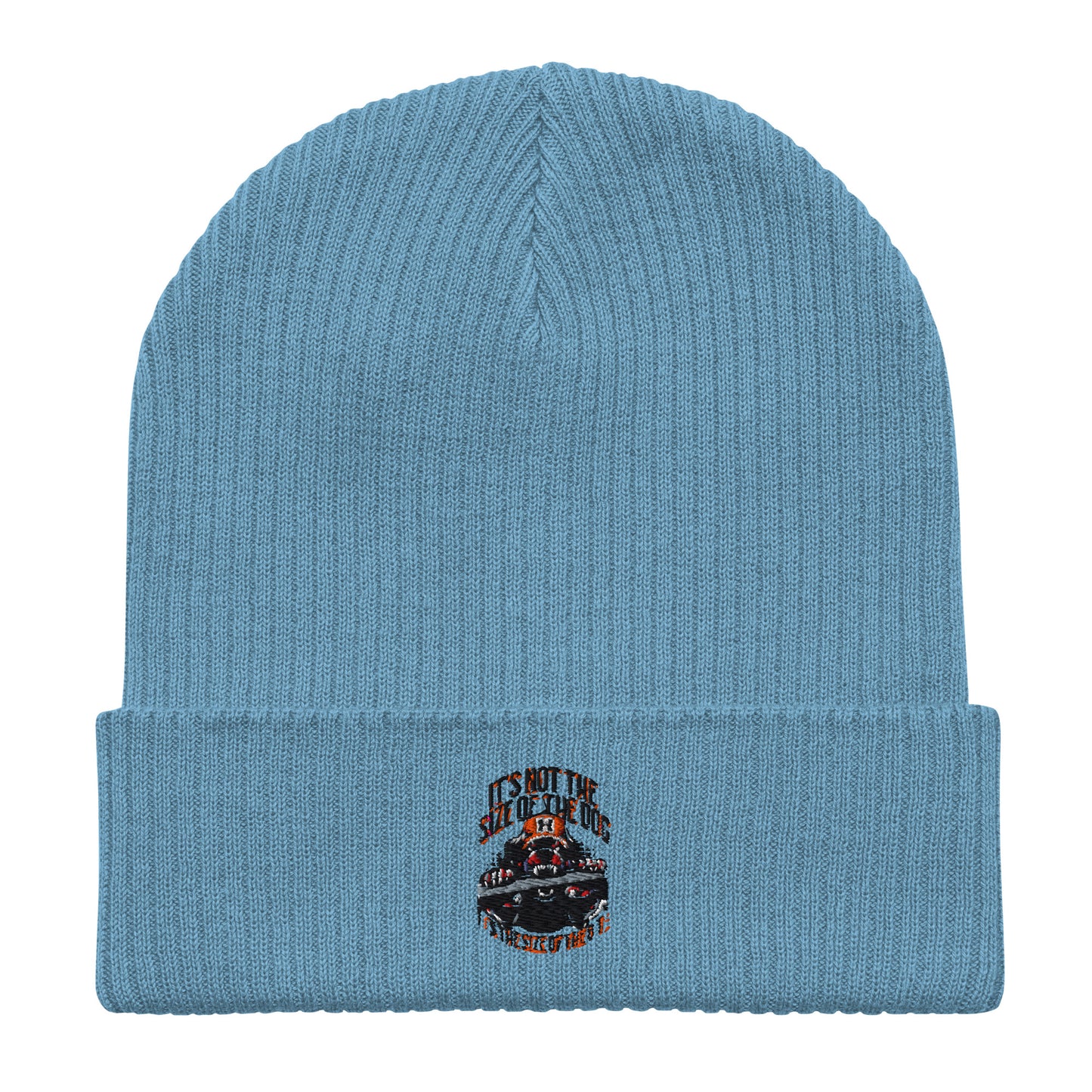 Size of the Dog Organic ribbed beanie