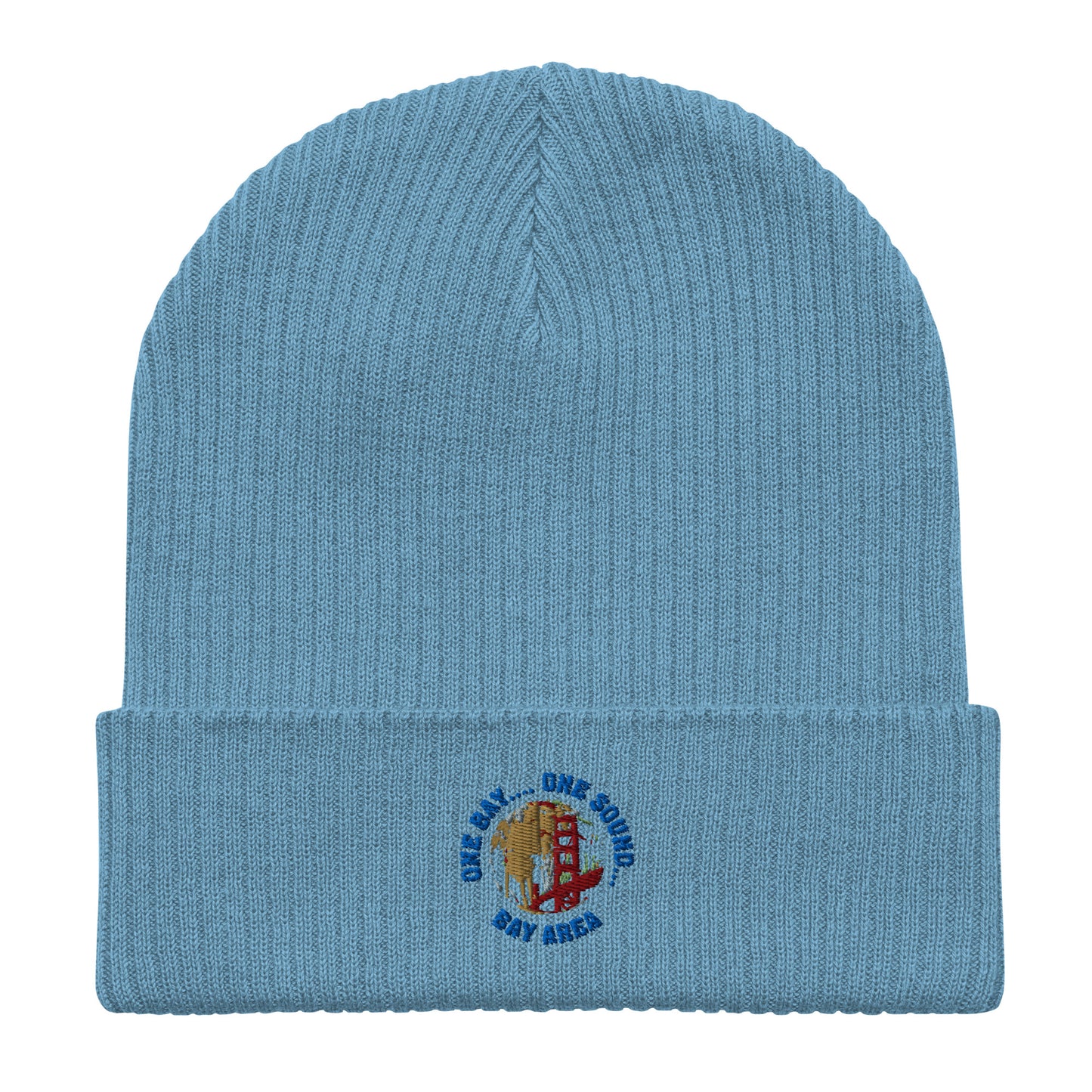 One Bay One Sound Organic ribbed beanie