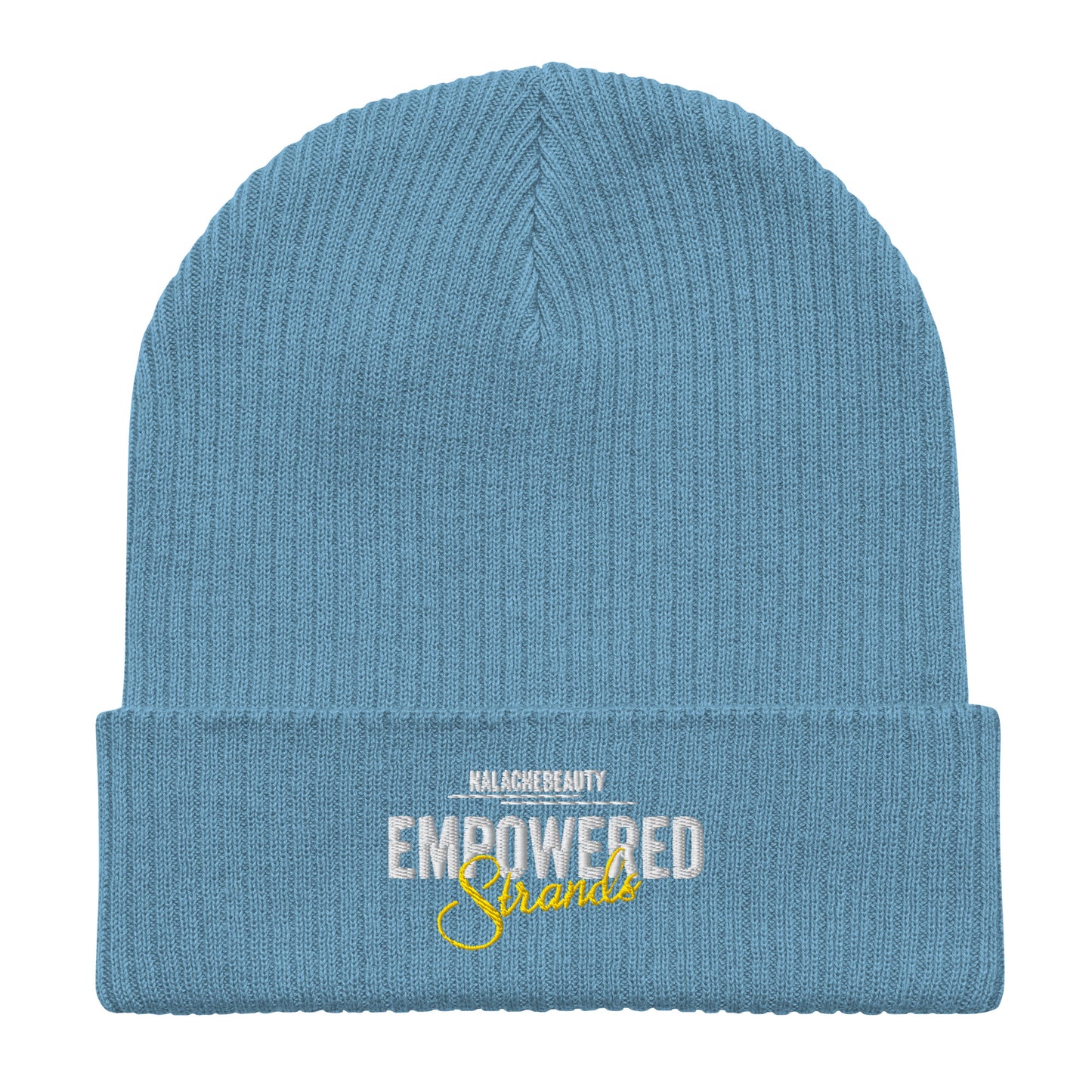 Nalache Beauty Signature Organic ribbed beanie