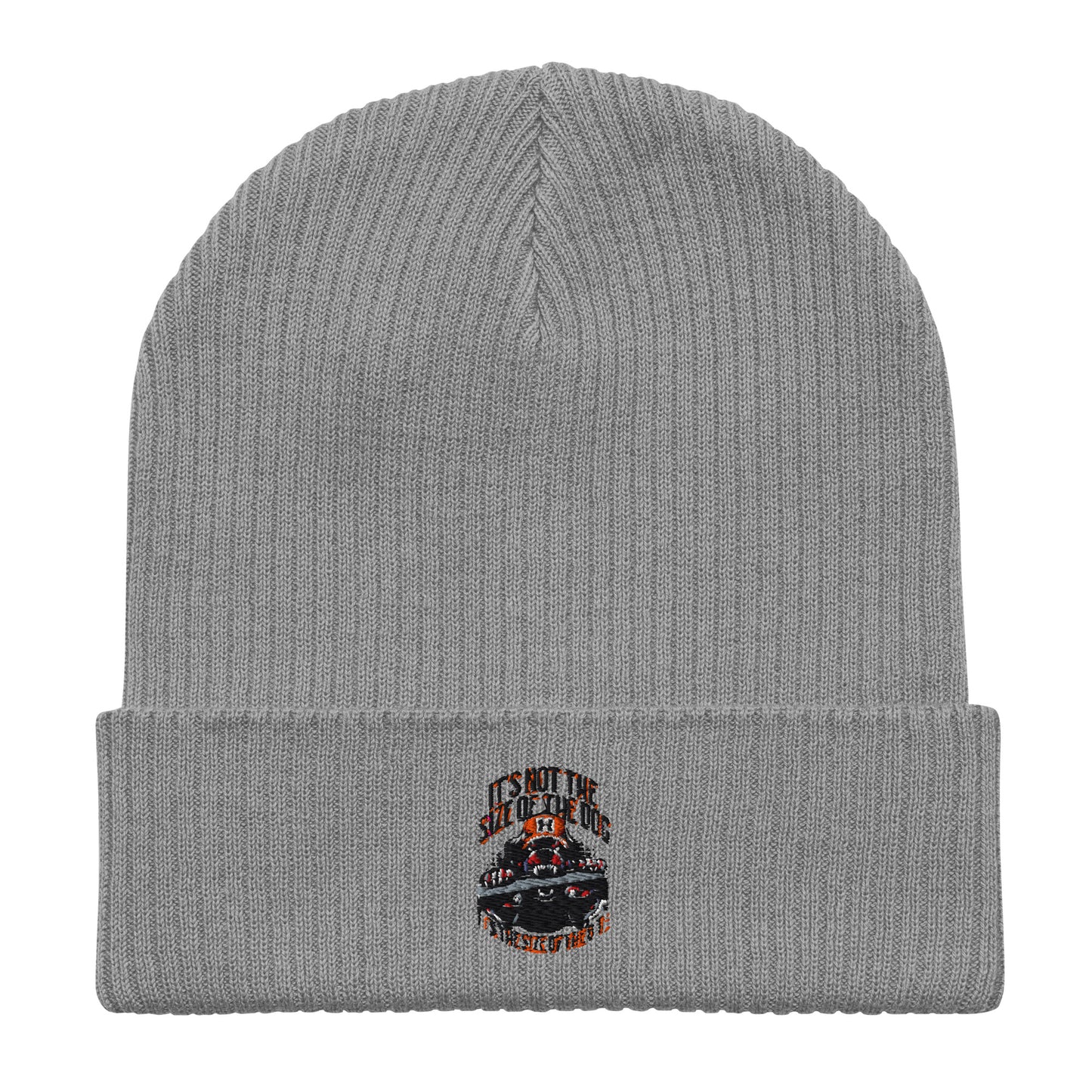 Size of the Dog Organic ribbed beanie