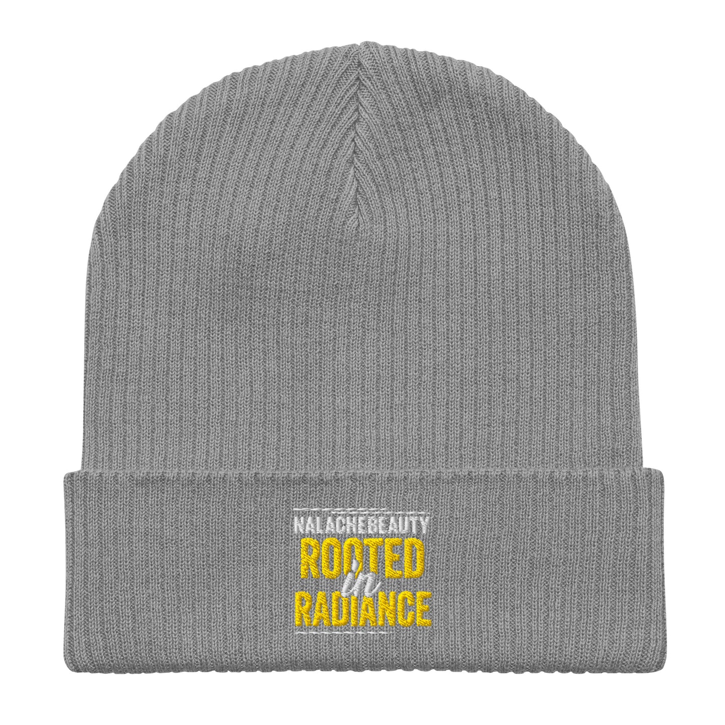 Nalache Beauty Signature Organic ribbed beanie