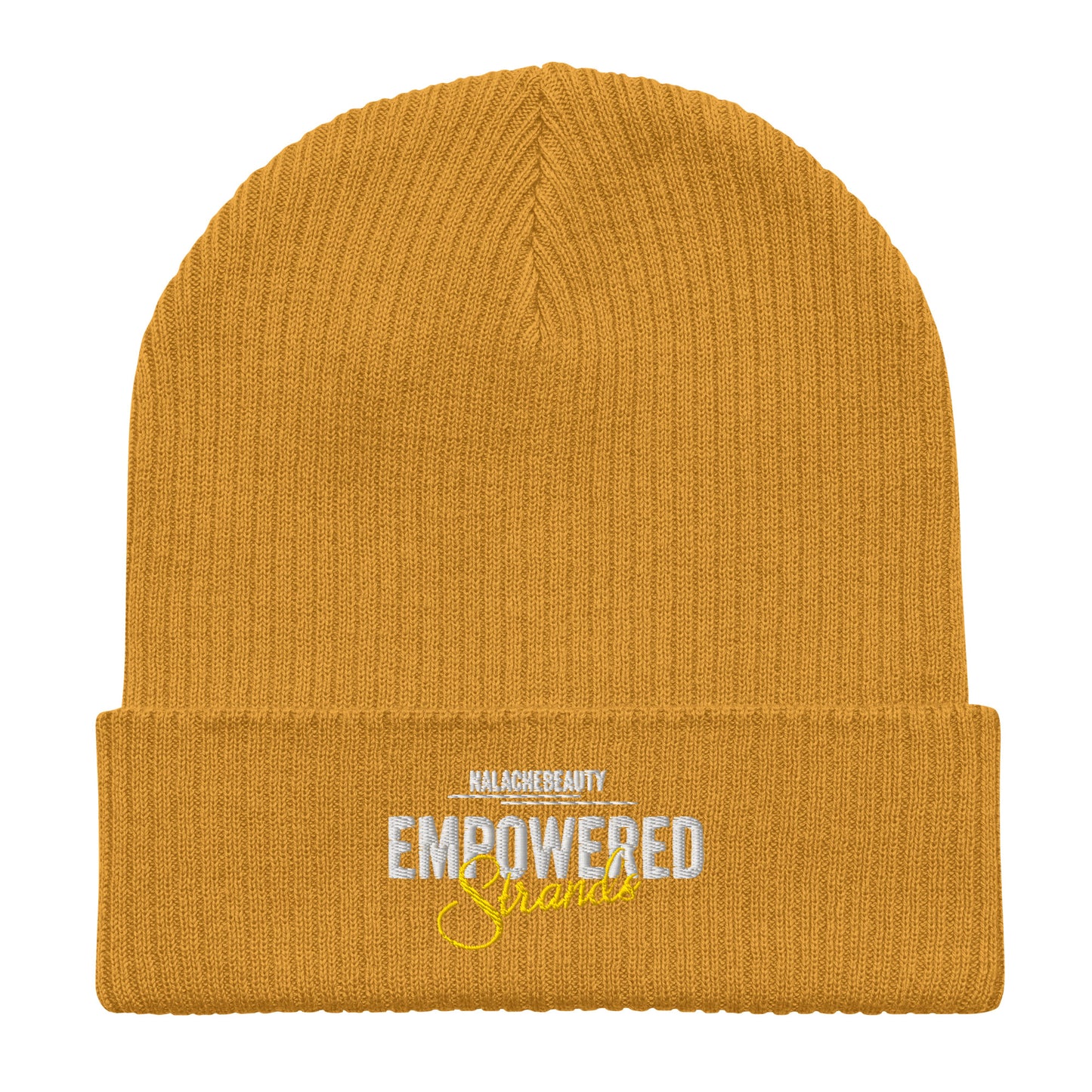 Nalache Beauty Signature Organic ribbed beanie