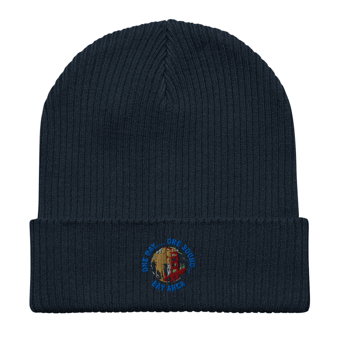 One Bay One Sound Organic ribbed beanie