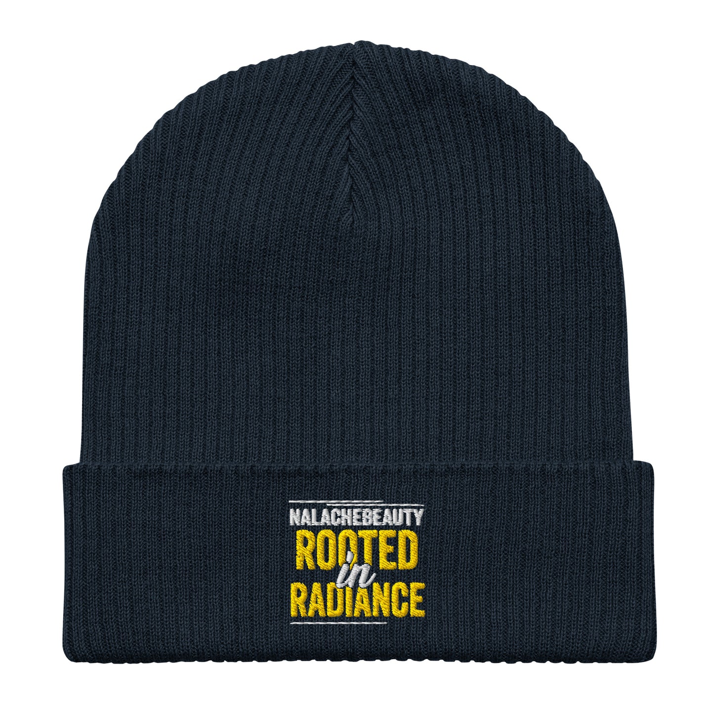Nalache Beauty Signature Organic ribbed beanie