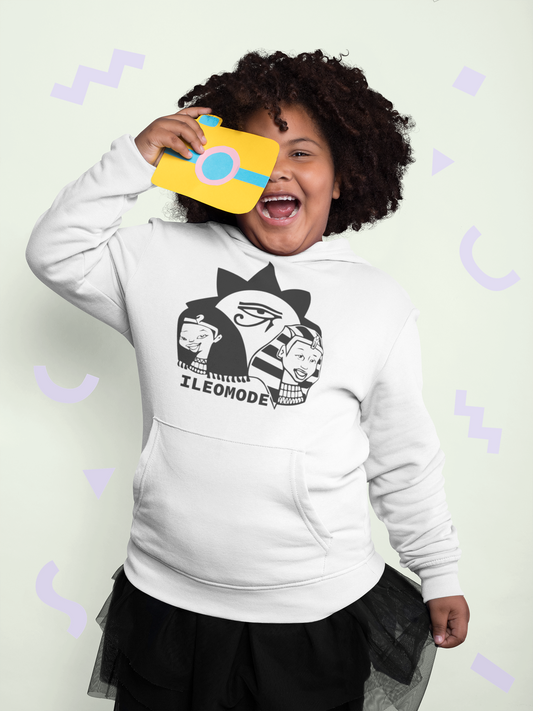 Ile Omode Graphic Tee | African Heritage Symbol Shirt | Cultural Youth heavy blend hoodie