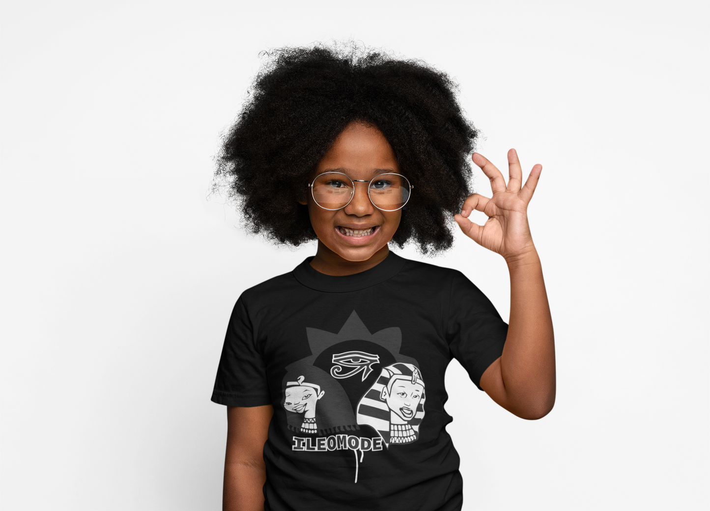 Ile Omode Graphic Tee | African Heritage Symbol Shirt | Cultural Youth classic T-Shirt