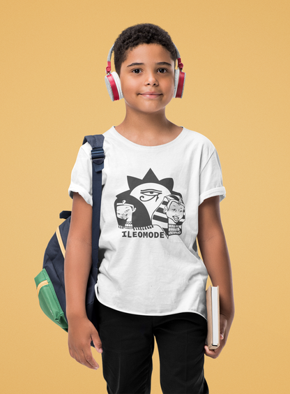 Ile Omode Graphic Tee | African Heritage Symbol Shirt | Cultural Youth classic T-Shirt