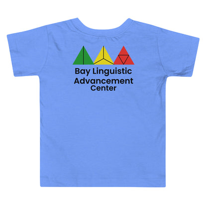 Bay Linguistic Advancement Center Symbolic Logo Design T-Shirt