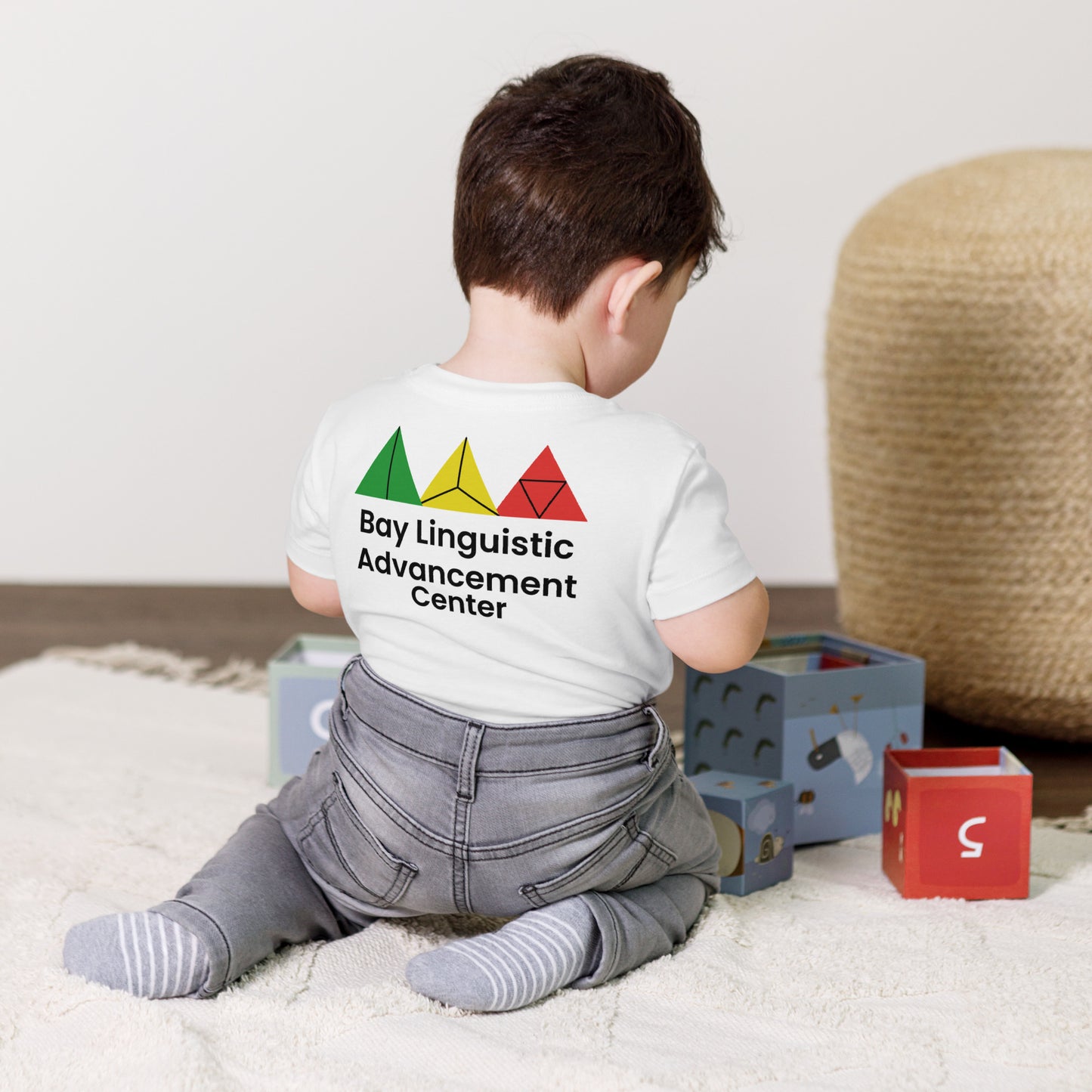 Bay Linguistic Advancement Center Symbolic Logo Design T-Shirt