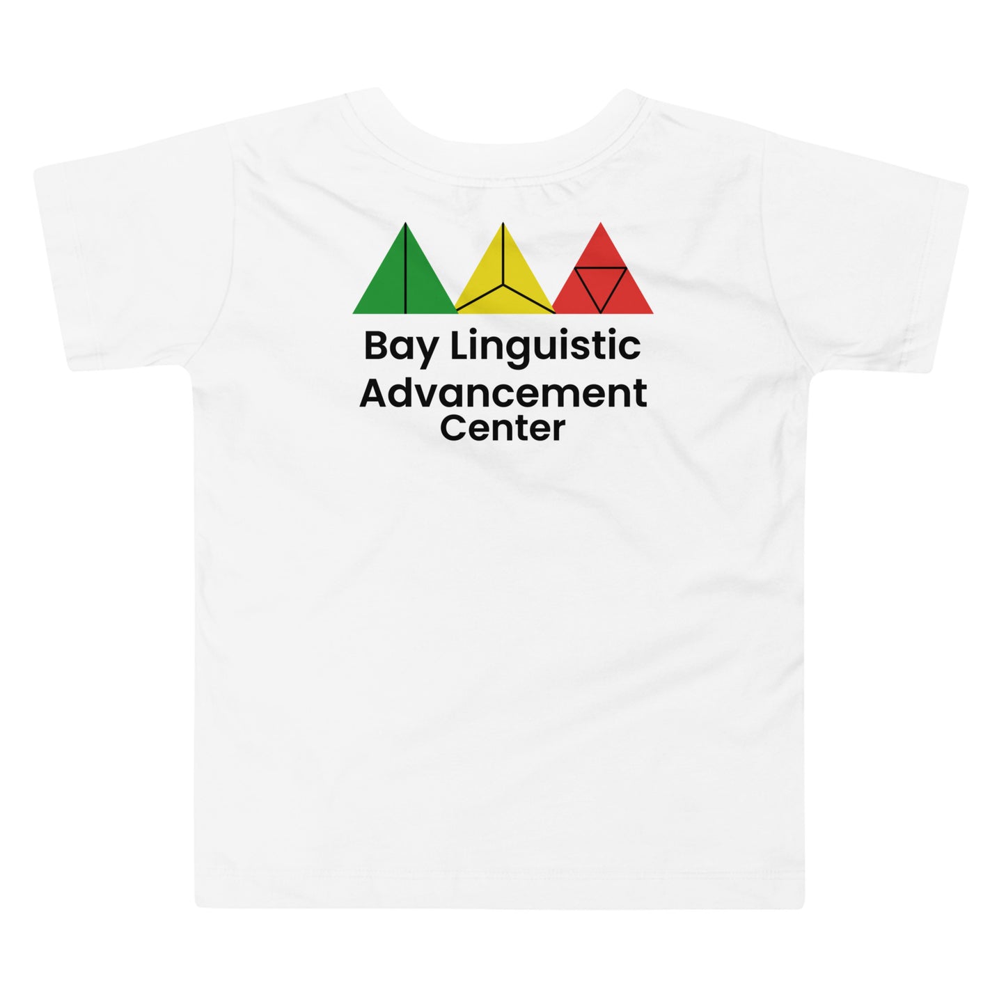 Bay Linguistic Advancement Center Symbolic Logo Design T-Shirt