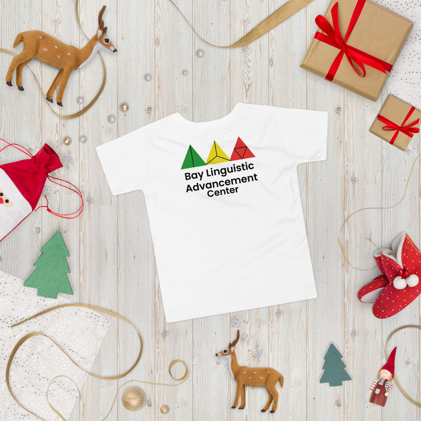 Bay Linguistic Advancement Center Symbolic Logo Design T-Shirt
