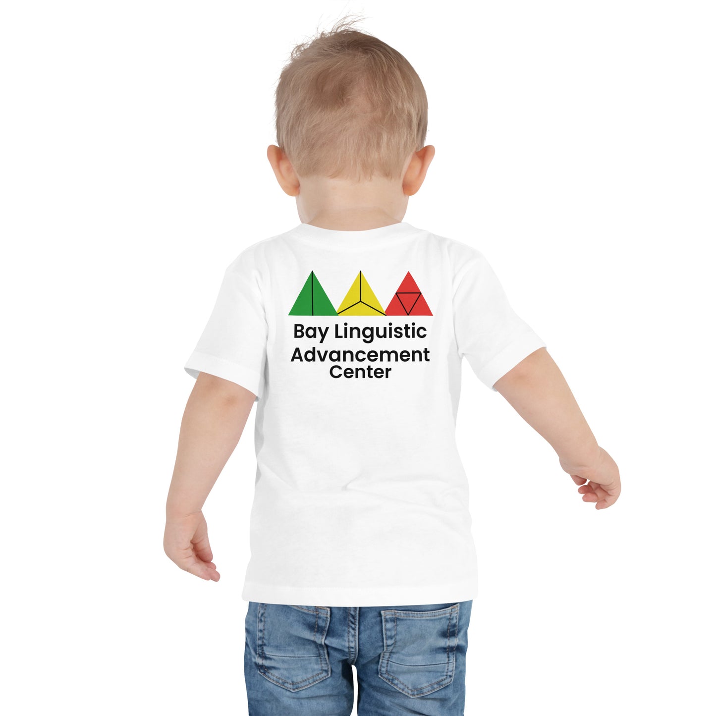 Bay Linguistic Advancement Center Symbolic Logo Design T-Shirt