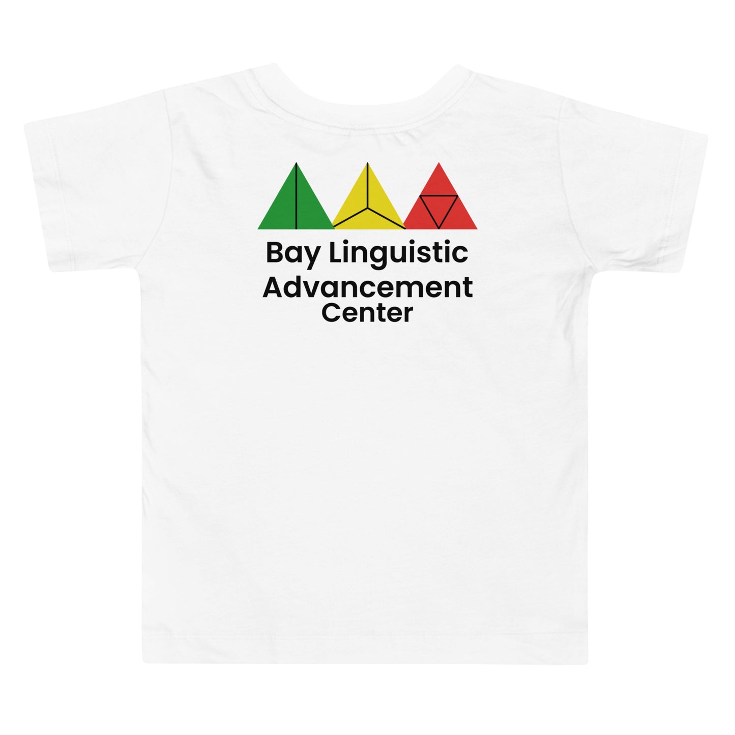 Bay Linguistic Advancement Center Symbolic Logo Design T-Shirt