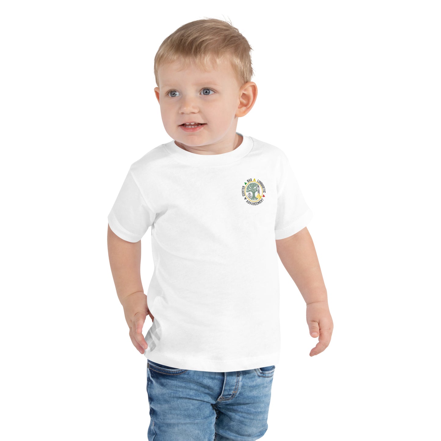 Bay Linguistic Advancement Center Symbolic Logo Design T-Shirt