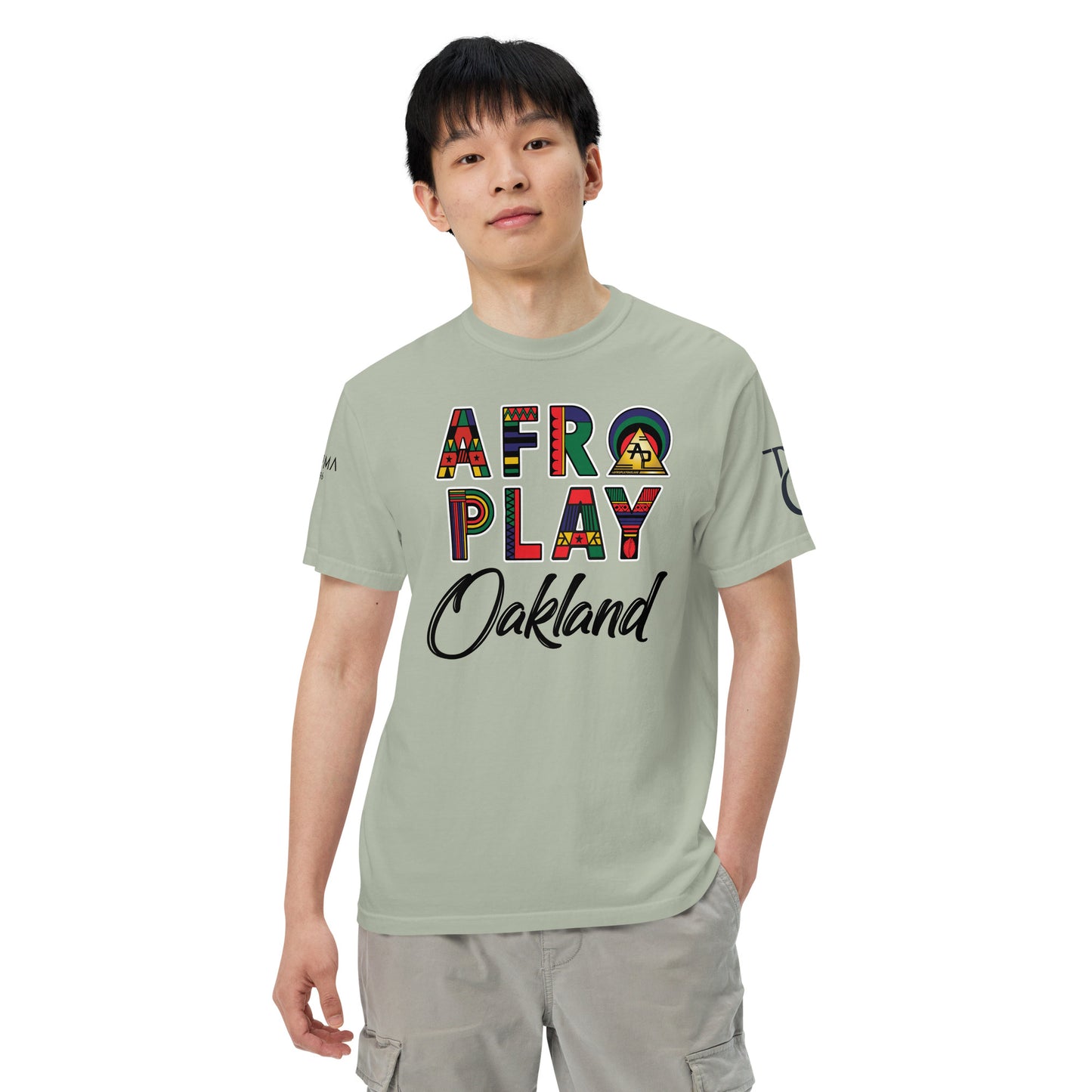 Afro Play Oakland T-Shirt – Juneteenth Afrocentric Streetwear Unisex garment-dyed heavyweight t-shirt