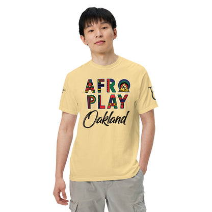 Afro Play Oakland T-Shirt – Juneteenth Afrocentric Streetwear Unisex garment-dyed heavyweight t-shirt