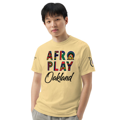 Afro Play Oakland T-Shirt – Juneteenth Afrocentric Streetwear Unisex garment-dyed heavyweight t-shirt