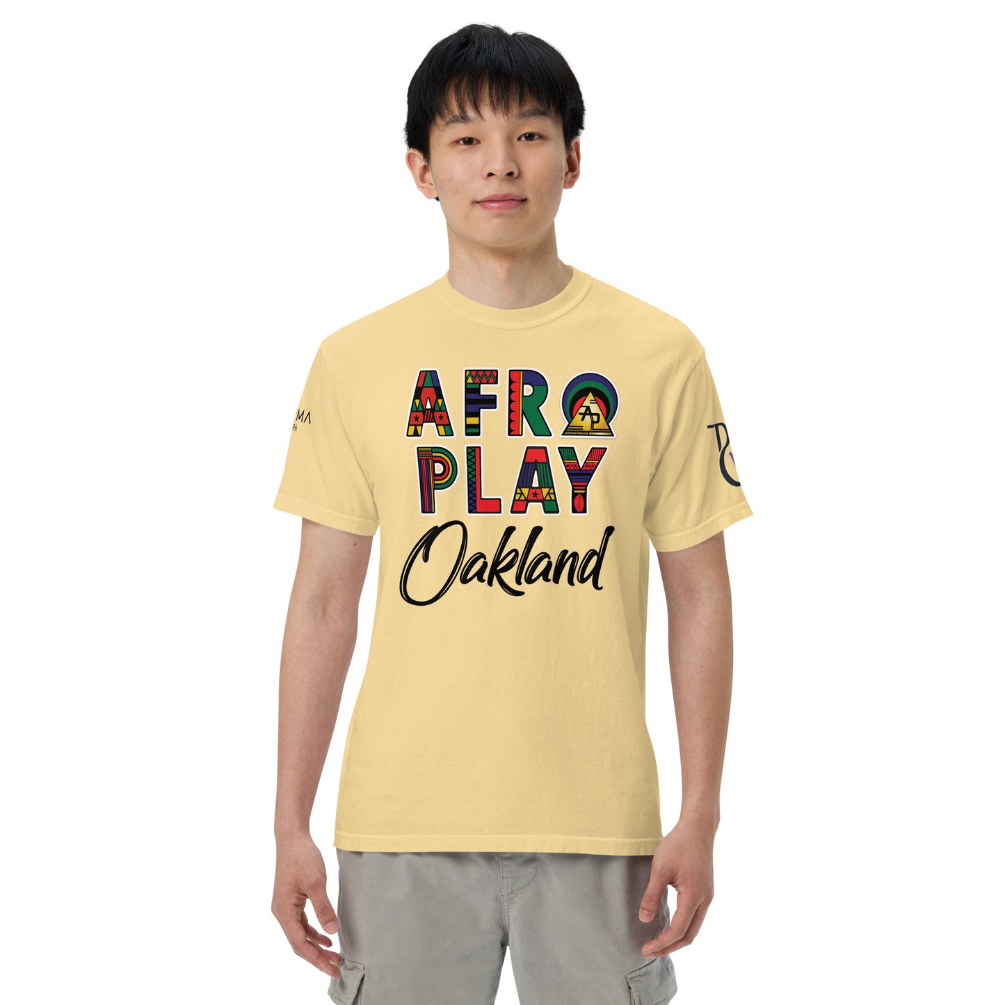 Afro Play Oakland T-Shirt – Juneteenth Afrocentric Streetwear Unisex garment-dyed heavyweight t-shirt
