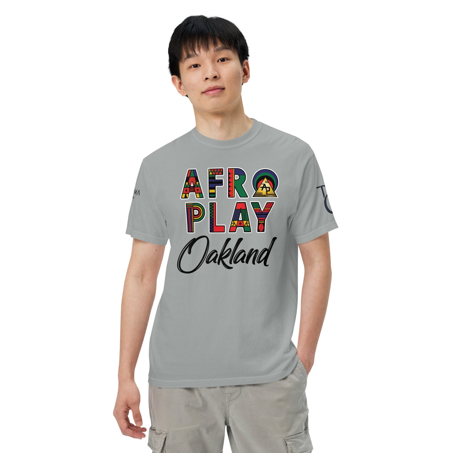 Afro Play Oakland T-Shirt – Juneteenth Afrocentric Streetwear Unisex garment-dyed heavyweight t-shirt
