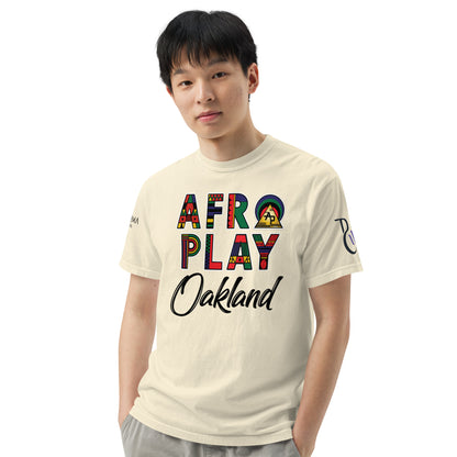 Afro Play Oakland T-Shirt – Juneteenth Afrocentric Streetwear Unisex garment-dyed heavyweight t-shirt