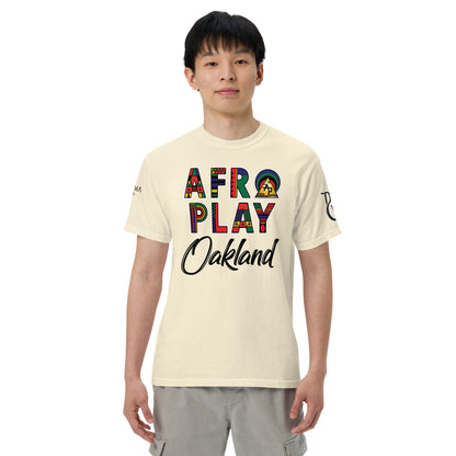 Afro Play Oakland T-Shirt – Juneteenth Afrocentric Streetwear Unisex garment-dyed heavyweight t-shirt