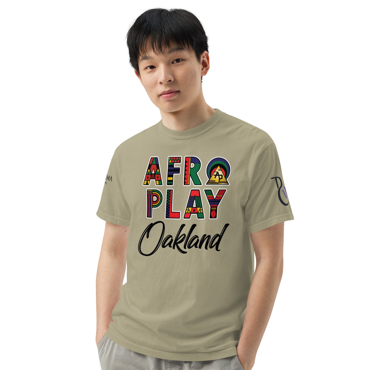 Afro Play Oakland T-Shirt – Juneteenth Afrocentric Streetwear Unisex garment-dyed heavyweight t-shirt
