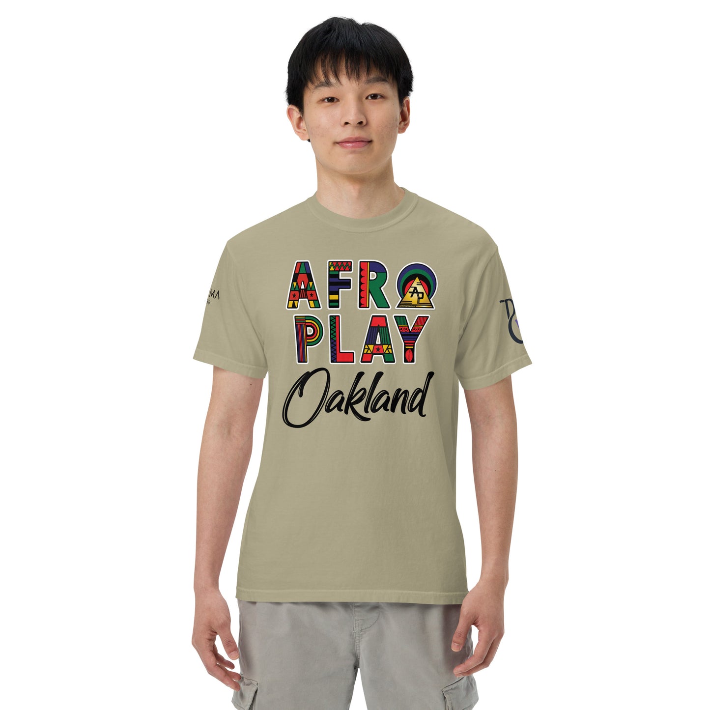 Afro Play Oakland T-Shirt – Juneteenth Afrocentric Streetwear Unisex garment-dyed heavyweight t-shirt