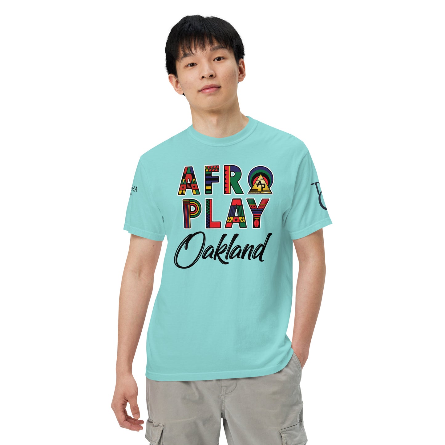 Afro Play Oakland T-Shirt – Juneteenth Afrocentric Streetwear Unisex garment-dyed heavyweight t-shirt
