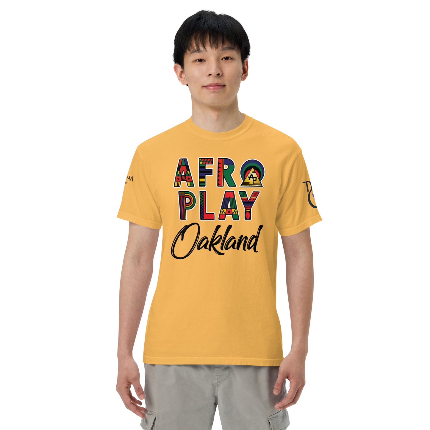 Afro Play Oakland T-Shirt – Juneteenth Afrocentric Streetwear Unisex garment-dyed heavyweight t-shirt