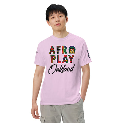 Afro Play Oakland T-Shirt – Juneteenth Afrocentric Streetwear Unisex garment-dyed heavyweight t-shirt