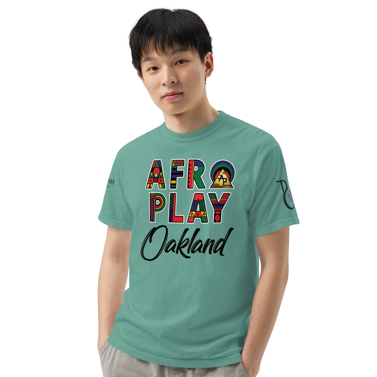 Afro Play Oakland T-Shirt – Juneteenth Afrocentric Streetwear Unisex garment-dyed heavyweight t-shirt