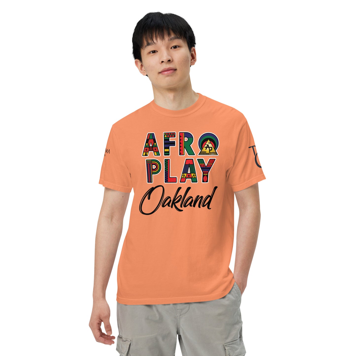 Afro Play Oakland T-Shirt – Juneteenth Afrocentric Streetwear Unisex garment-dyed heavyweight t-shirt