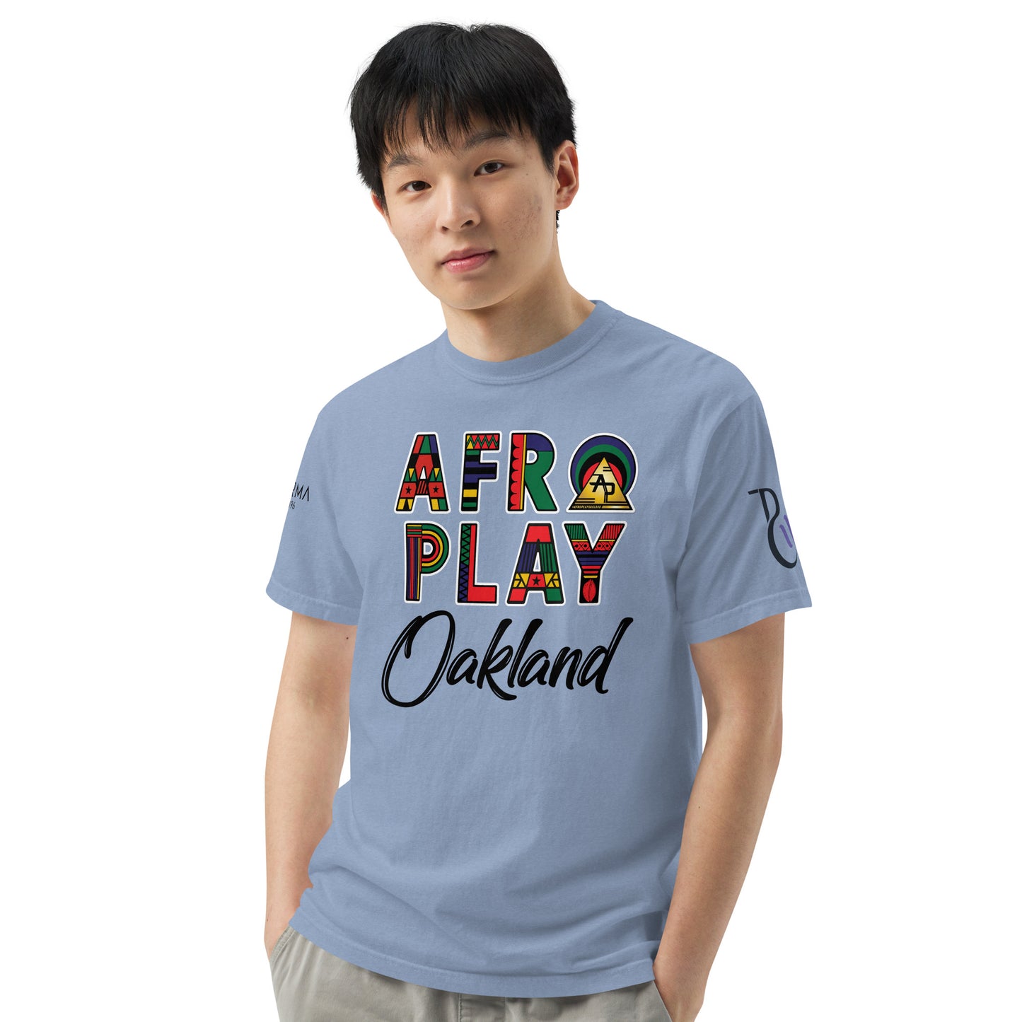 Afro Play Oakland T-Shirt – Juneteenth Afrocentric Streetwear Unisex garment-dyed heavyweight t-shirt
