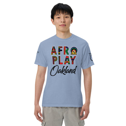 Afro Play Oakland T-Shirt – Juneteenth Afrocentric Streetwear Unisex garment-dyed heavyweight t-shirt