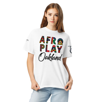 Afro Play Oakland T-Shirt – Juneteenth Afrocentric Streetwear Unisex garment-dyed heavyweight t-shirt