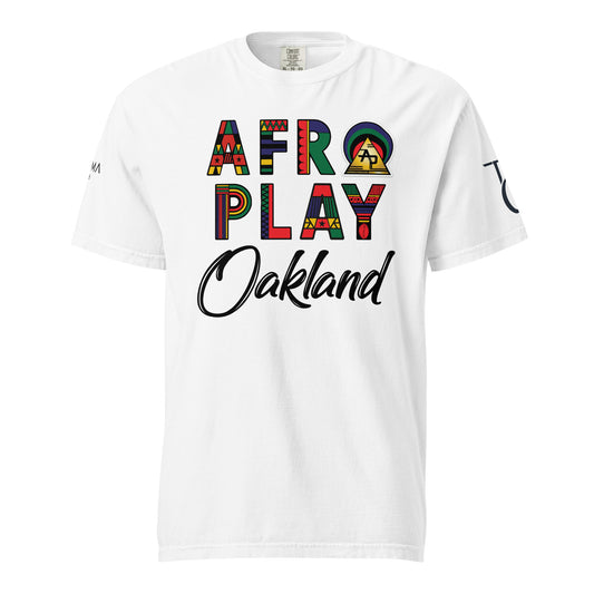 Afro Play Oakland T-Shirt – Juneteenth Afrocentric Streetwear Unisex garment-dyed heavyweight t-shirt