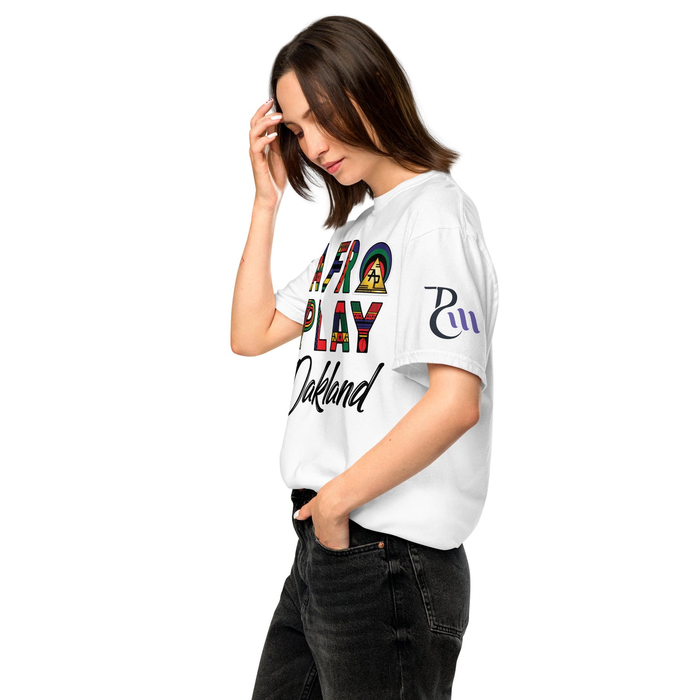 Afro Play Oakland T-Shirt – Juneteenth Afrocentric Streetwear Unisex garment-dyed heavyweight t-shirt