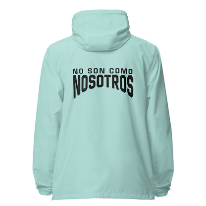 Non Son Como Nosotros Unisex lightweight zip up windbreaker