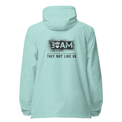 Beam They Not Like Us Unisex lightweight zip up windbreaker