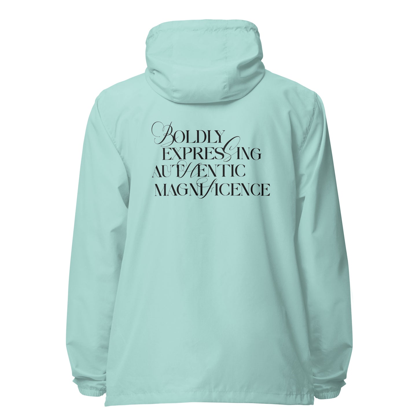 Boldly Expressing Unisex lightweight zip up windbreaker