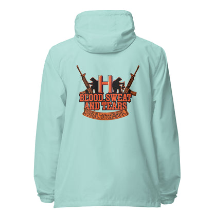 Blood Sweat Unisex lightweight zip up windbreaker