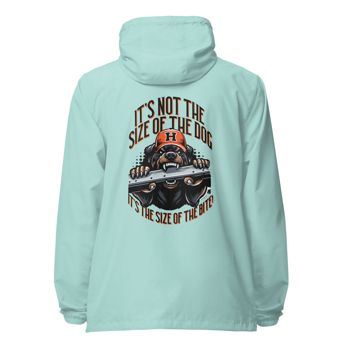 Size of the Dog Unisex lightweight zip up windbreaker