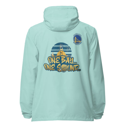 Golden State Warriors Unisex lightweight zip up windbreaker