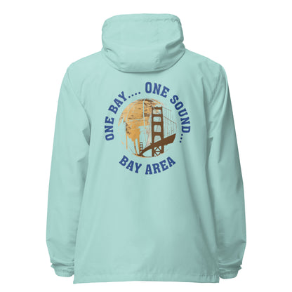 One Bay One Sound Unisex lightweight zip up windbreaker